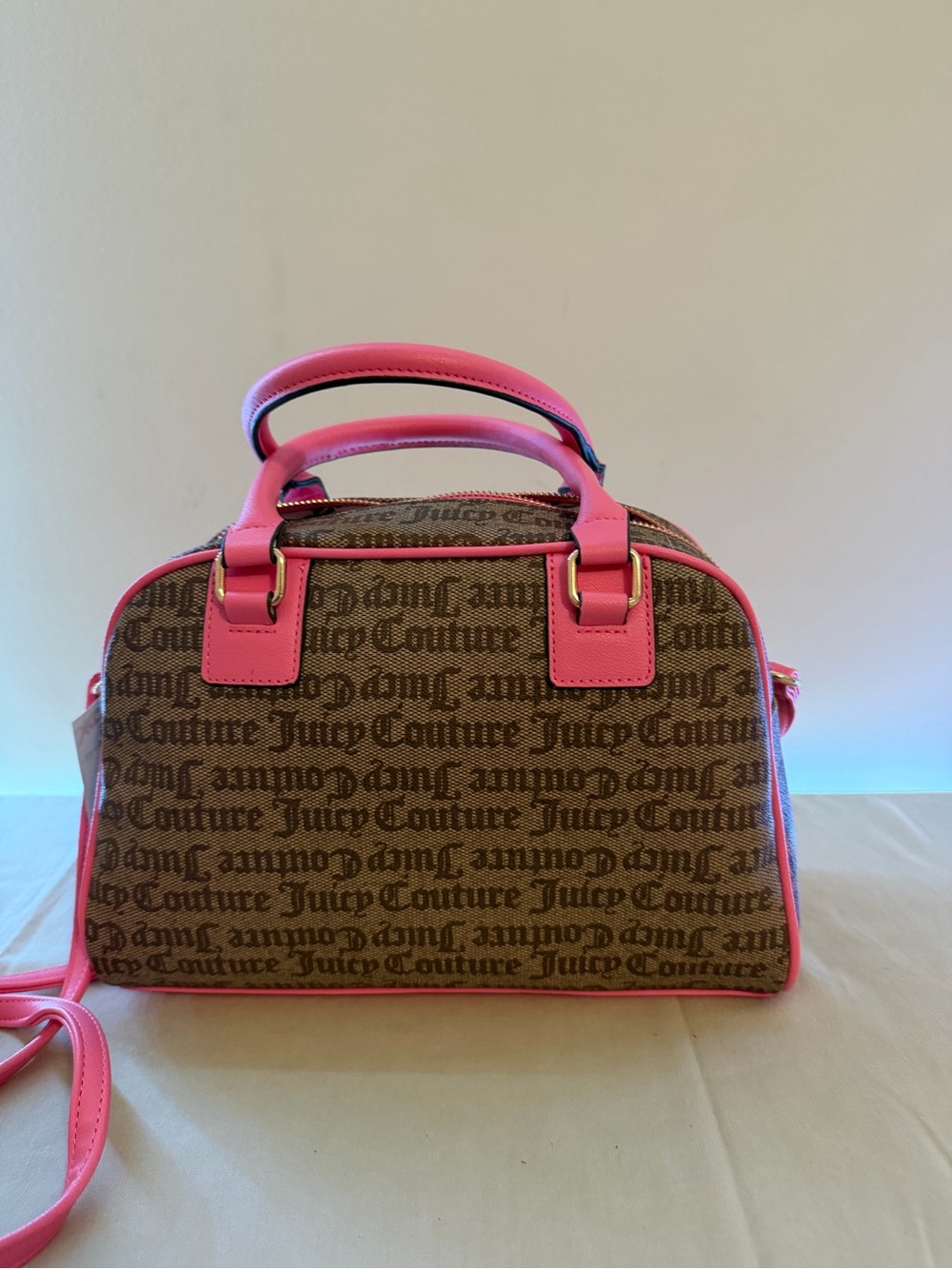 Juicy Couture Pink Logo Dome Satchel - Picture 4 of 4